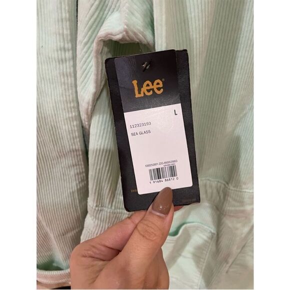 NWT Free People X Lee Collaboration Corduroy jumpsuit size large and small - Picture 7 of 9